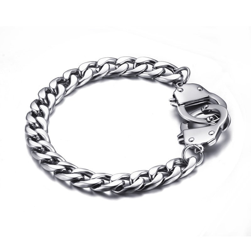 Titanium Steel Handcuffs Bracelet