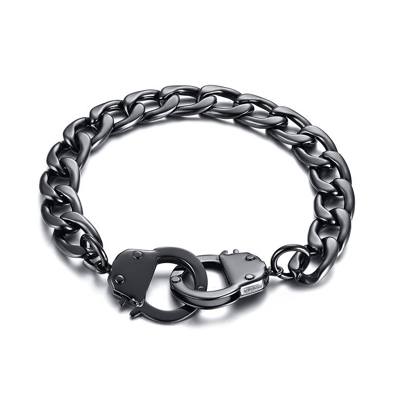 Titanium Steel Handcuffs Bracelet