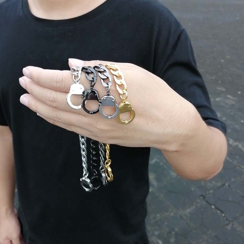 Titanium Steel Handcuffs Bracelet