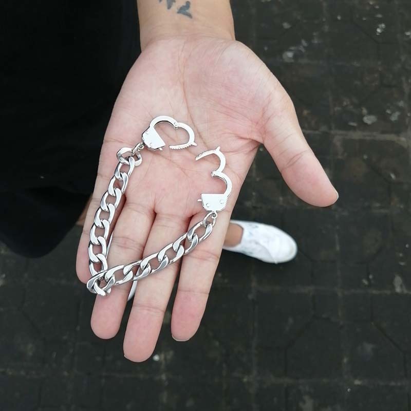 Titanium Steel Handcuffs Bracelet