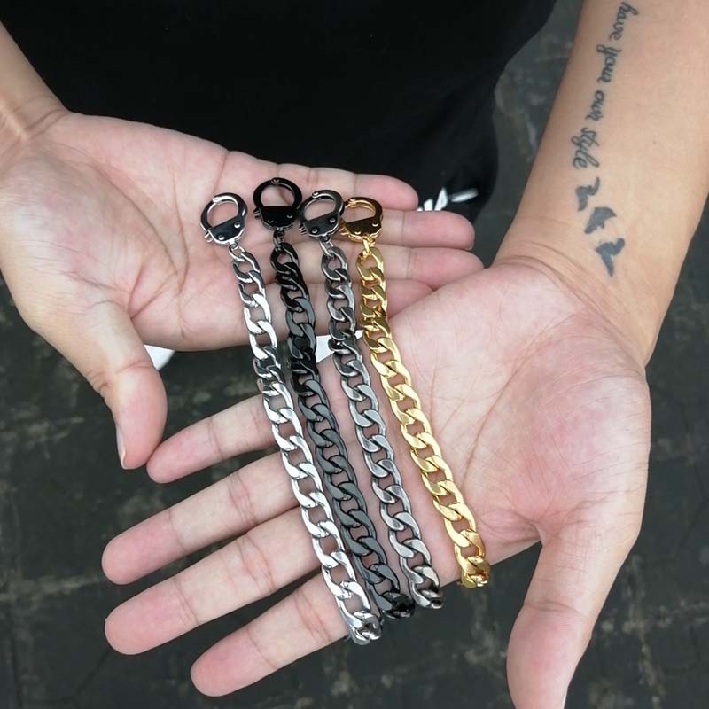 Titanium Steel Handcuffs Bracelet