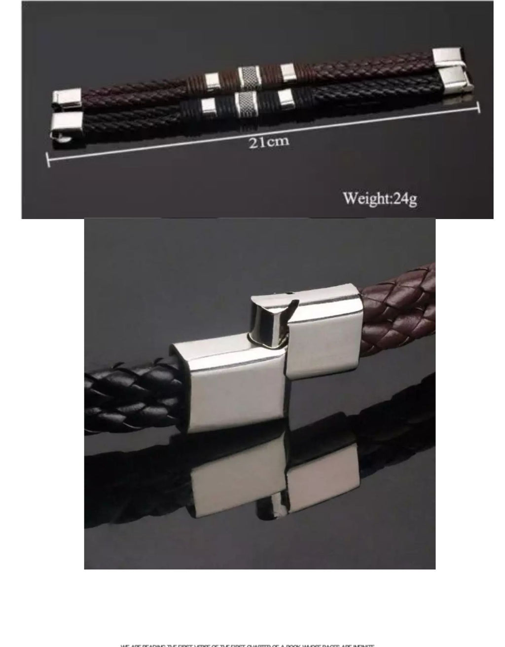 Black & Brown Braided Bracelet