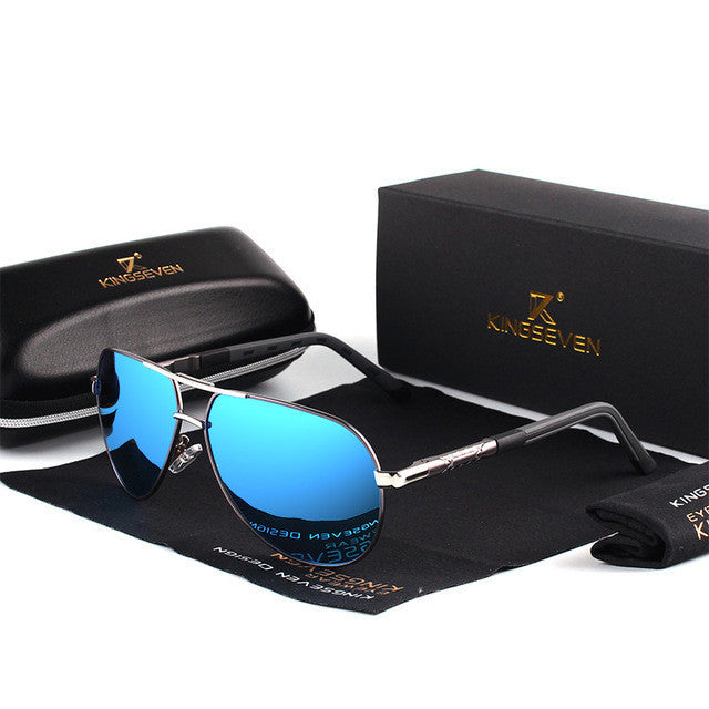 Polarized Aviator Sunglasses for Men & Women – UV400 Protection, Aluminum Alloy Frame