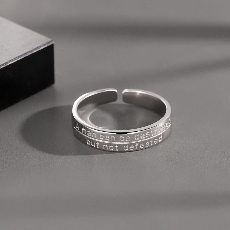 Old Man And Sea Men Single Ring