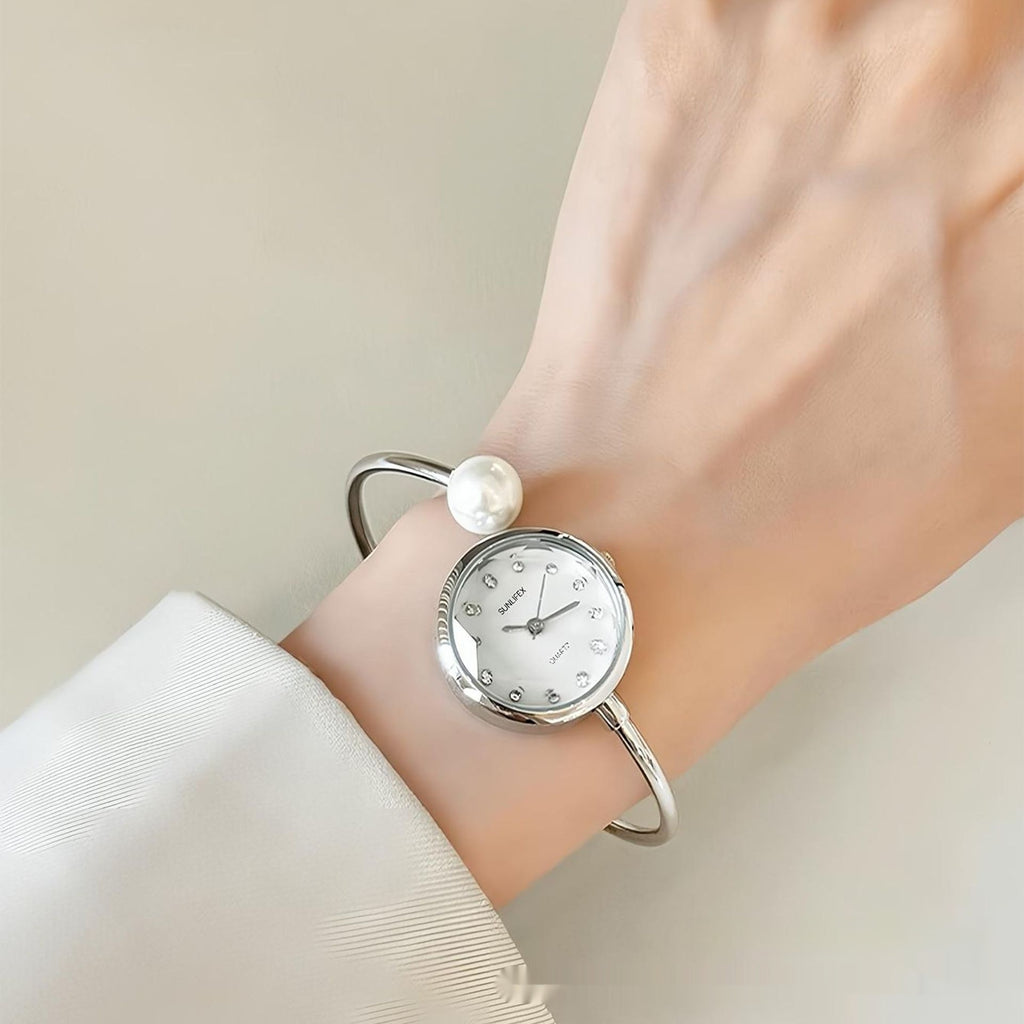 Luna Pearl Bangle Watch