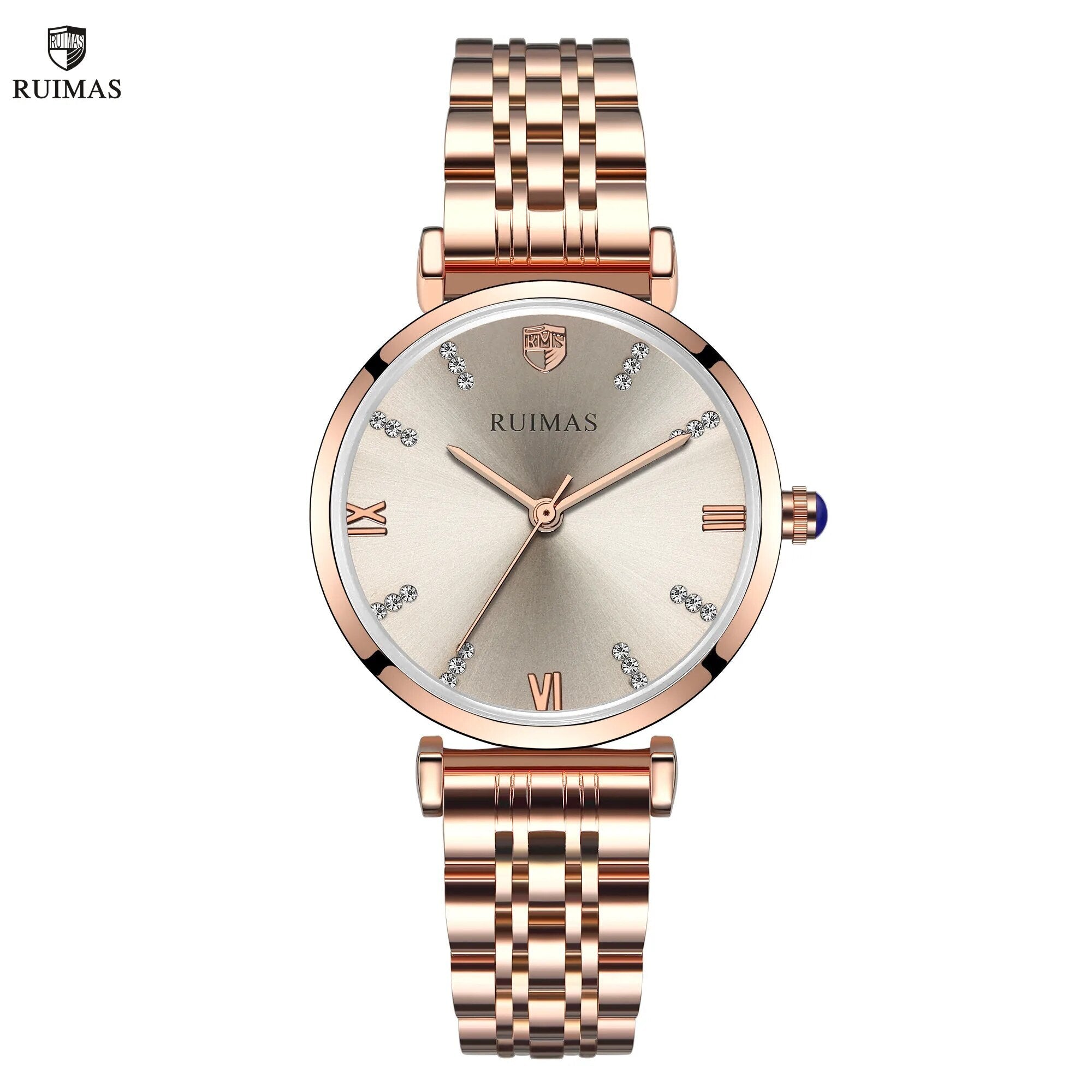 RUIMAS Women Watches Top Brand Luxury Quartz Watch Waterproof Fashion Ladies Wristwatch Stain Steel Dress Clock Reloj Mujer 536-0
