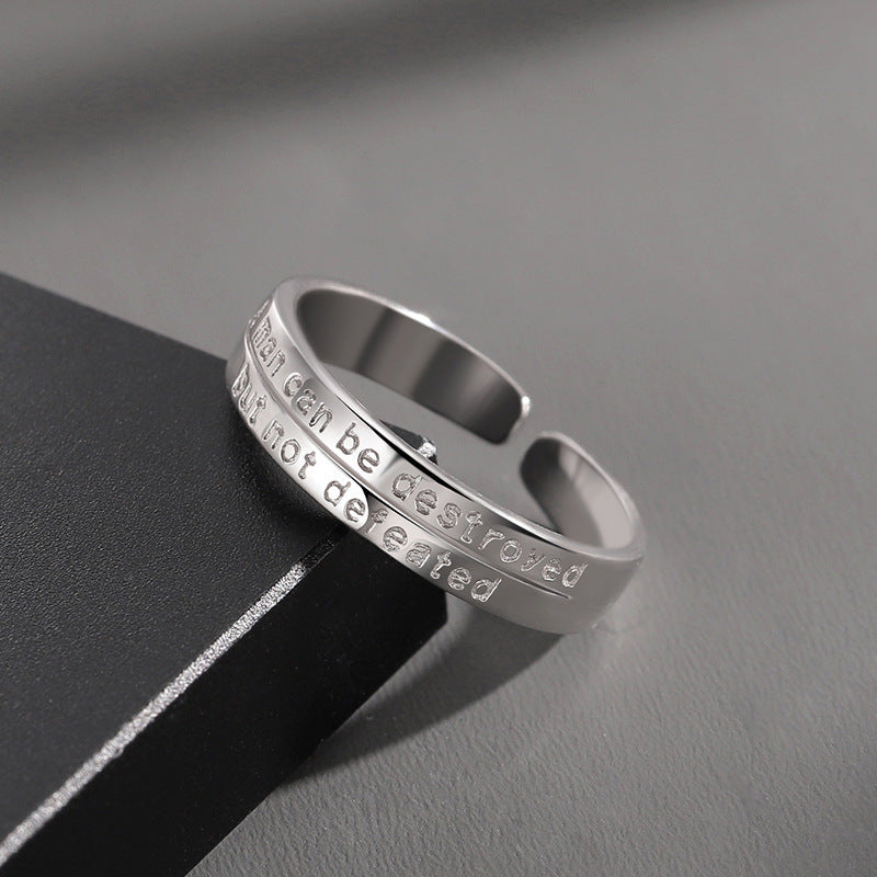 Old Man And Sea Men Single Ring