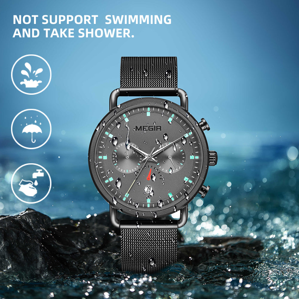 MEGIR Men Watch Top Brand Fashion Casual Quartz Watches Waterproof Date Man Sports Military Wristwatch Clock Relogio Masculino-12