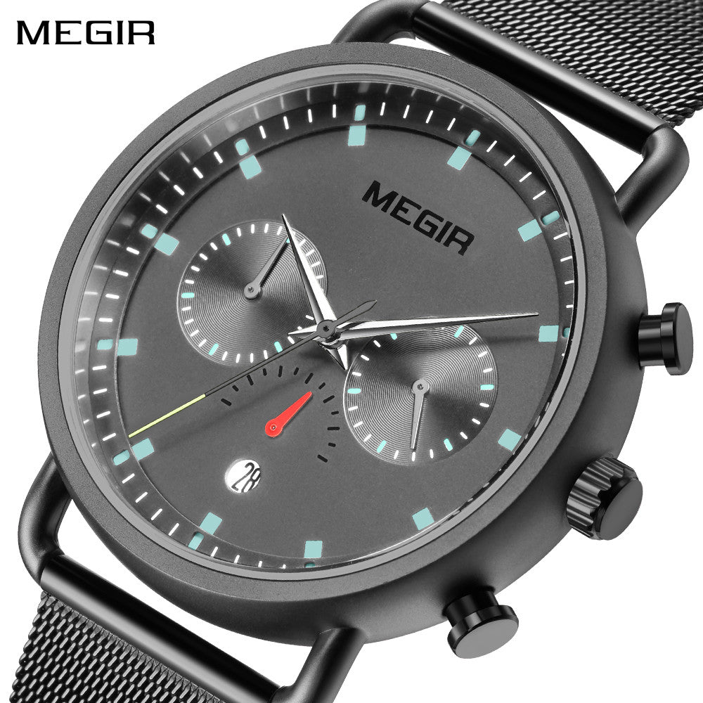 MEGIR Men Watch Top Brand Fashion Casual Quartz Watches Waterproof Date Man Sports Military Wristwatch Clock Relogio Masculino-0