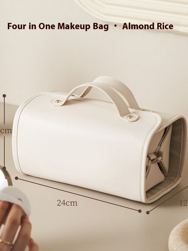New Folding Cosmetic Bag Large Capacity Portable Handbag Waterproof Travel Storage Washing Bag For Women-5