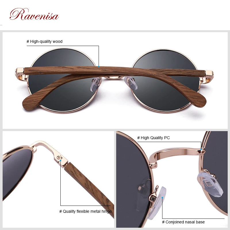 Ravenisa Orion Polarized Wood - Round Shades