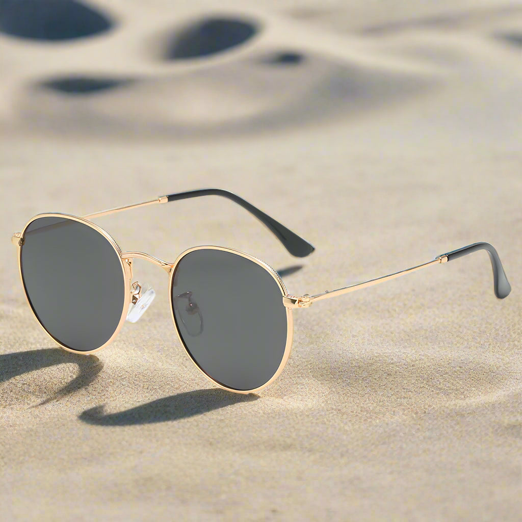 Premium - Polarized Round Sunglasses – Unisex Alloy Frame, UV400 Protection