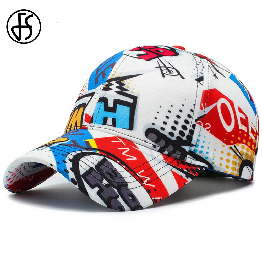 FS™ Graffiti Streetwear Cap – 2025 Designer Edition for Men & Women