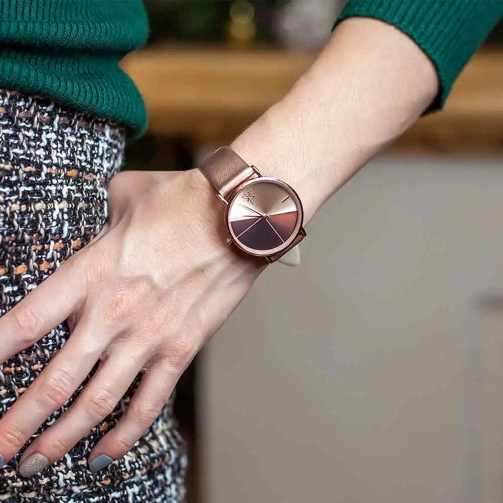SK Creative Rose Gold Watch