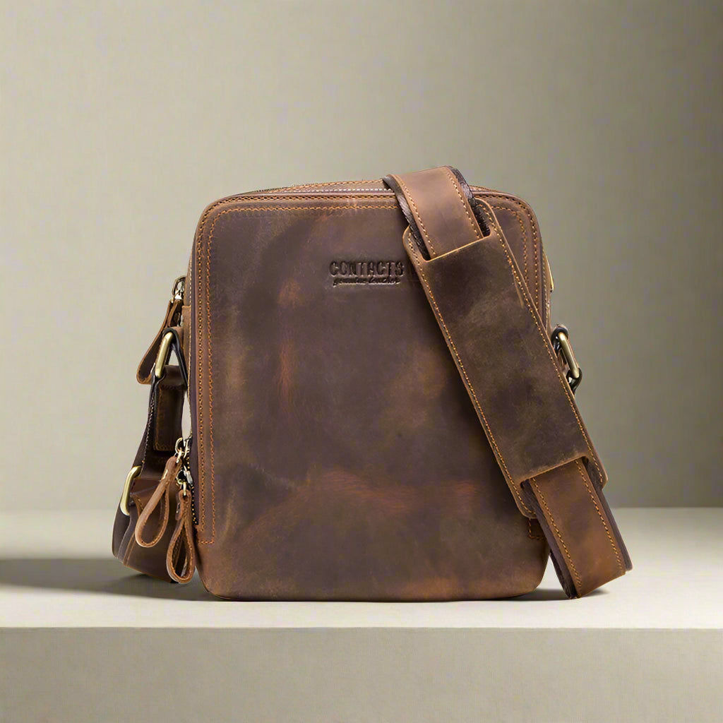 Genuine Leather Vintage Crossbody Bag