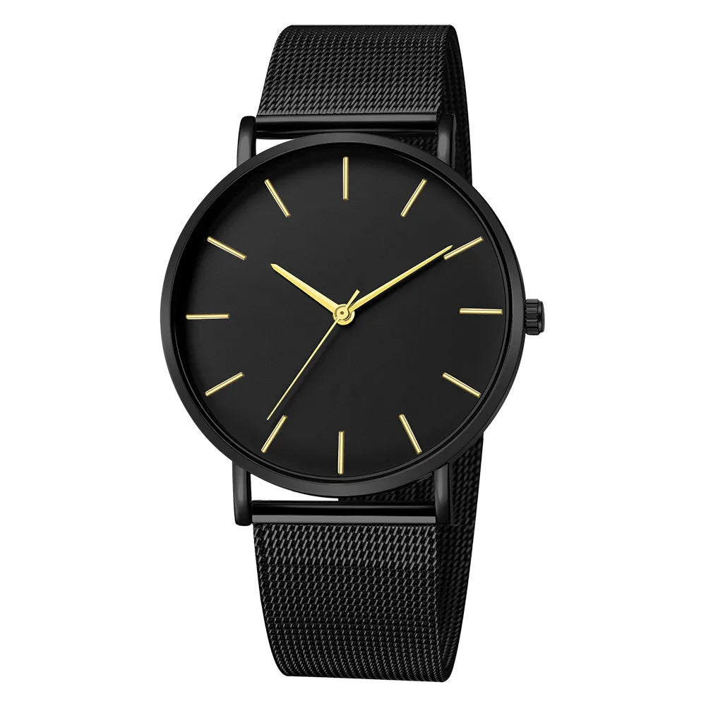 Ultra-Thin Mesh Strap Quartz Watch