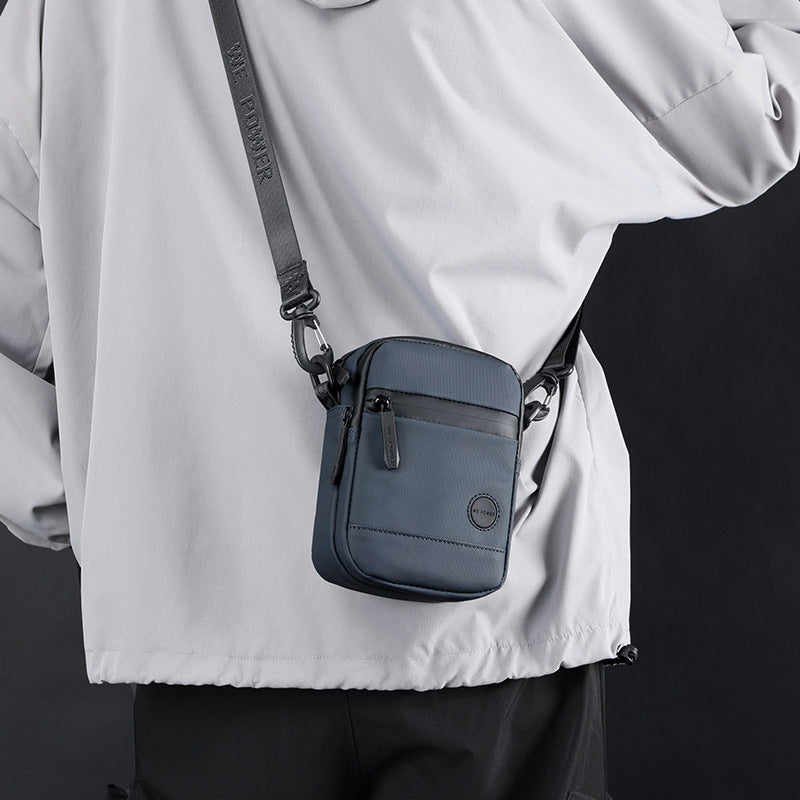 Men's Waterproof Nylon Crossbody Bag - Lightweight & Durable Everyday Travel Bag with Adjustable Strap-4