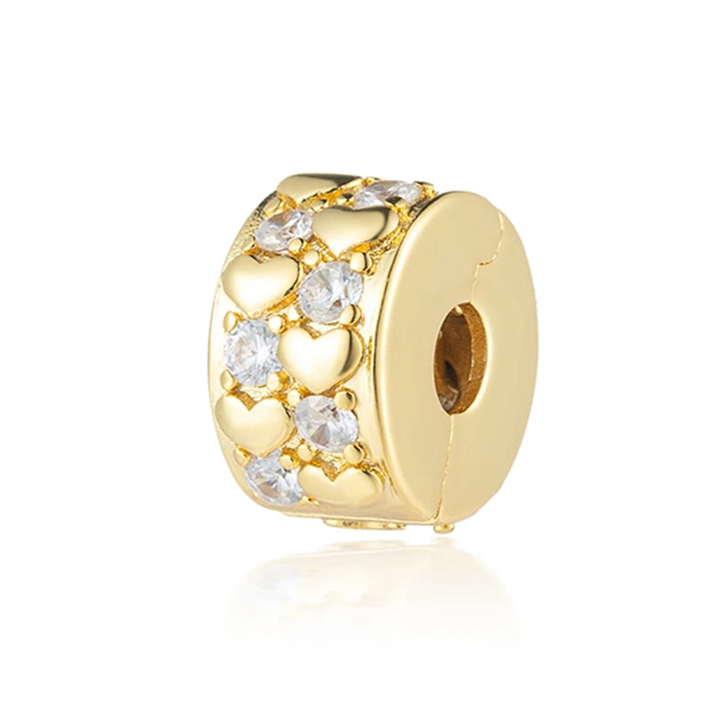 Gold-Plated Charm Collection– 925 Sterling Silver Compatible Beads for DIY Bracelets