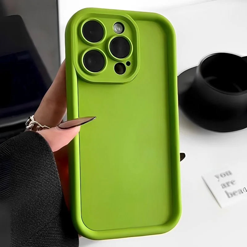 Matte Candy Colour TPU Case for iPhone 8–16 Series