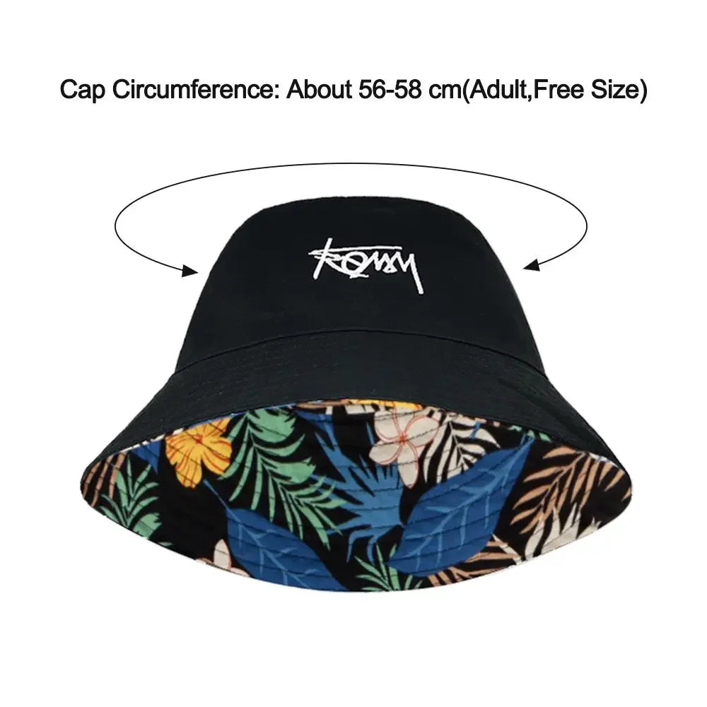 Unisex Two sided Bucket Hat – Graffiti & Tropical Print