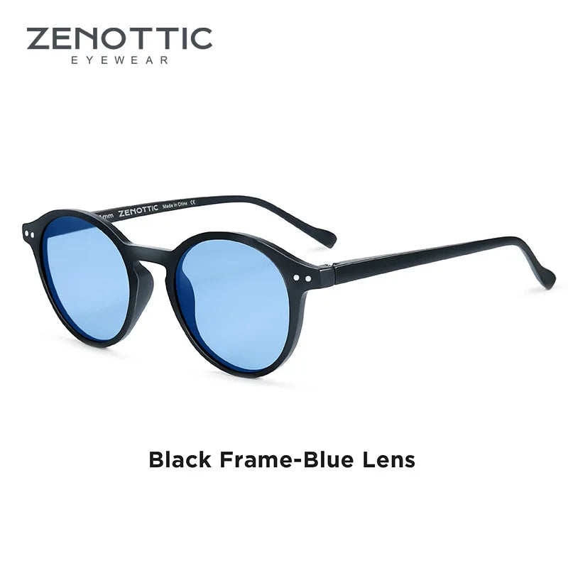 ZENOTTIC Retro Round Polarized Sunglasses – UV400 Protection