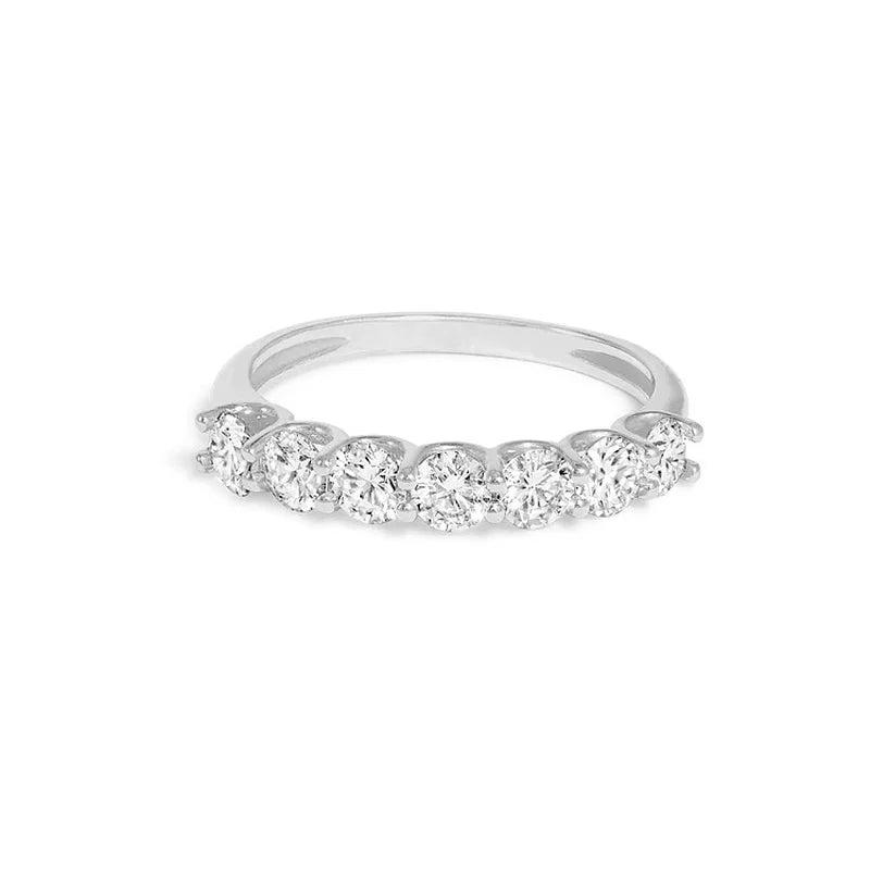 Minimalist Women’s Gold-Coloured Cubic Zirconia Stacking Rings