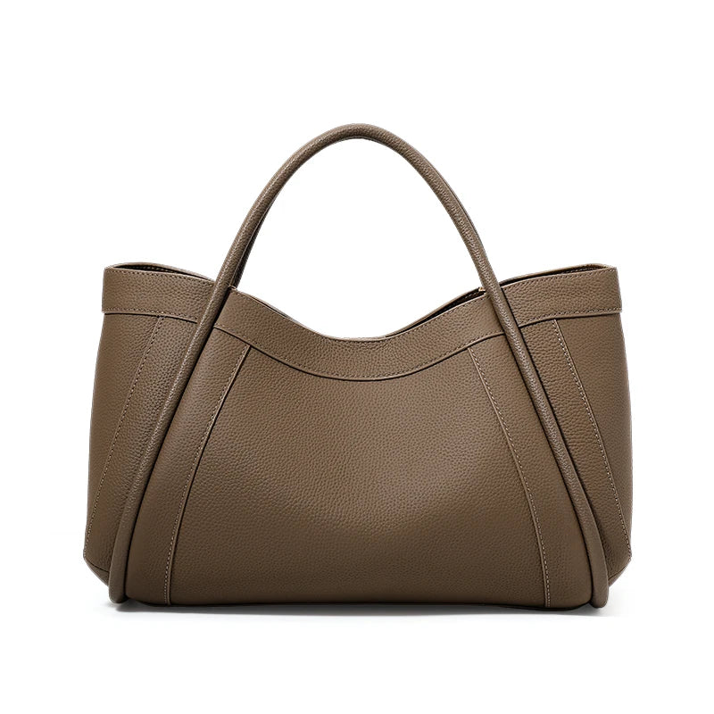 Premium - Timeless Cowhide Leather Tote