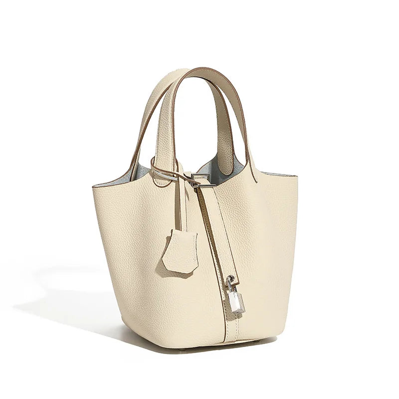 Premium - Elegant Leather Bucket Bag