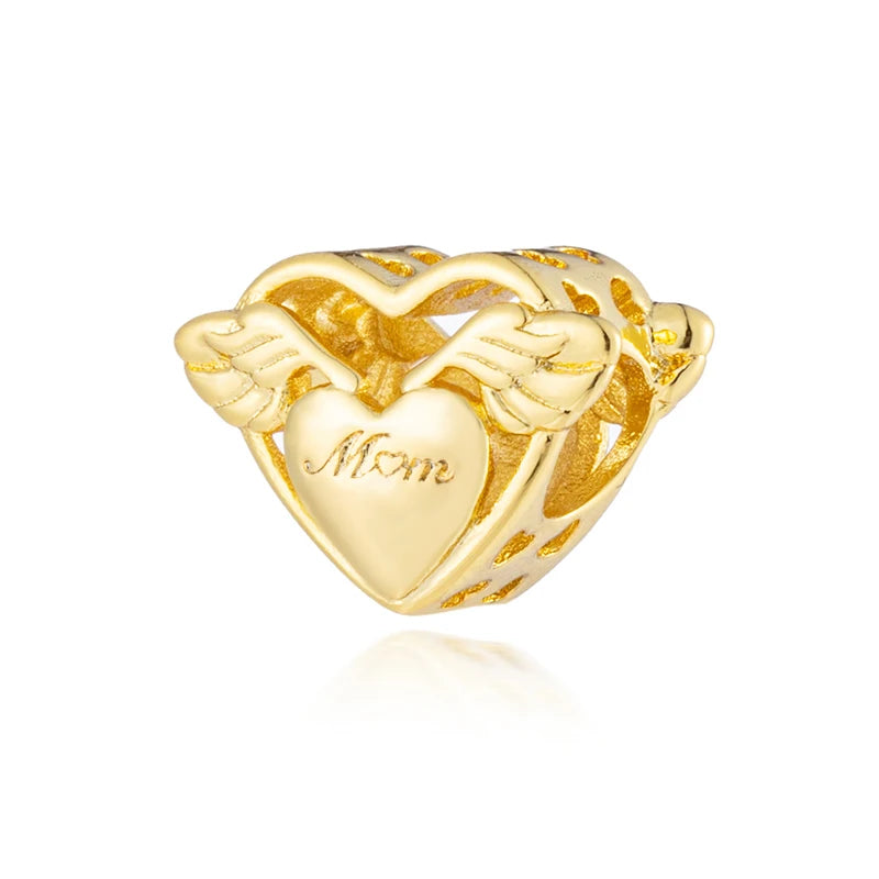 Gold-Plated Charm Collection– 925 Sterling Silver Compatible Beads for DIY Bracelets