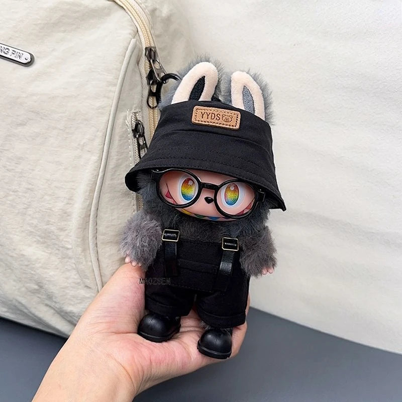 Mini Labubu – Urban Explorer Outfit Set (15/17cm Doll Clothes)