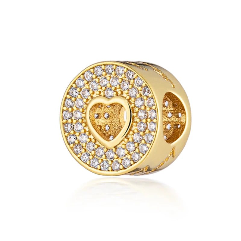 Gold-Plated Charm Collection– 925 Sterling Silver Compatible Beads for DIY Bracelets
