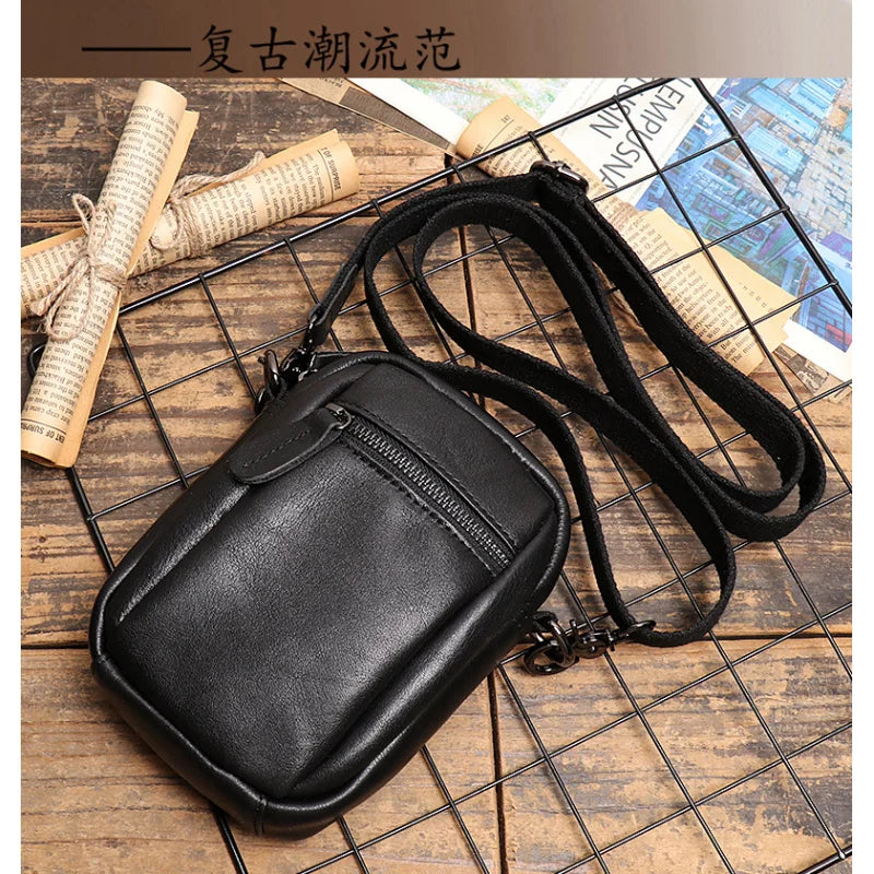 HeritageCraft™ Vintage Leather Shoulder Bag