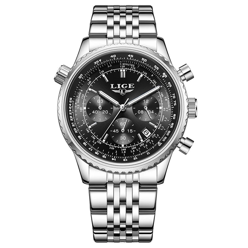 LIGE Emerald Chronograph Watch
