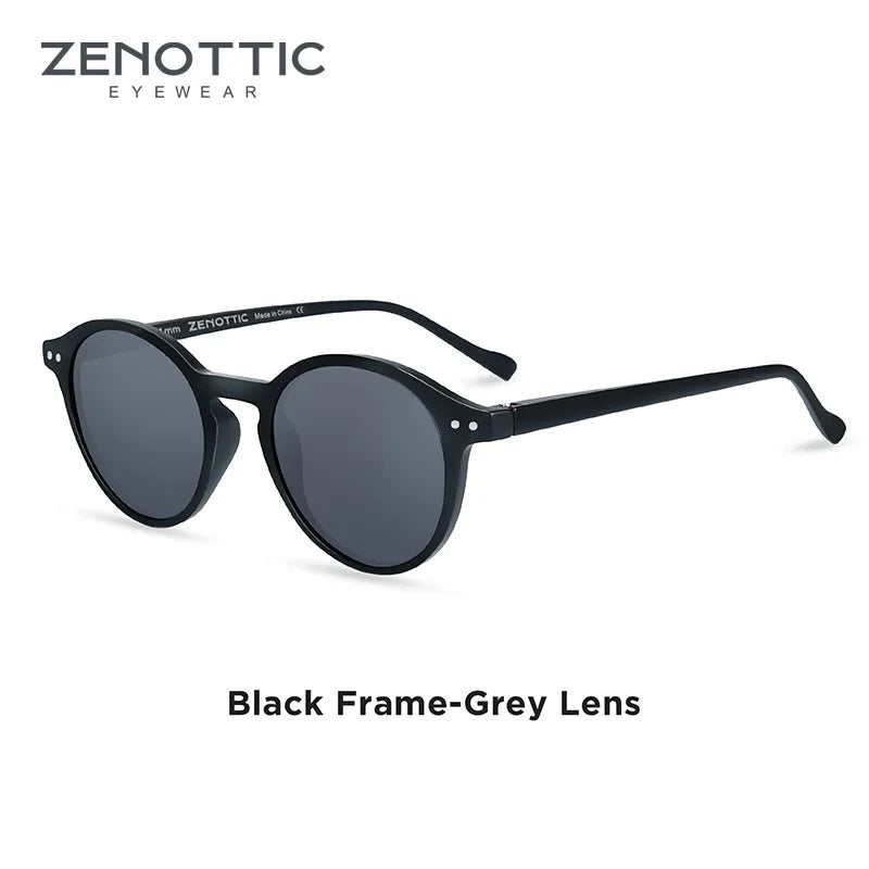 ZENOTTIC Retro Round Polarized Sunglasses – UV400 Protection