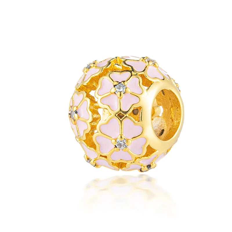 Gold-Plated Charm Collection– 925 Sterling Silver Compatible Beads for DIY Bracelets