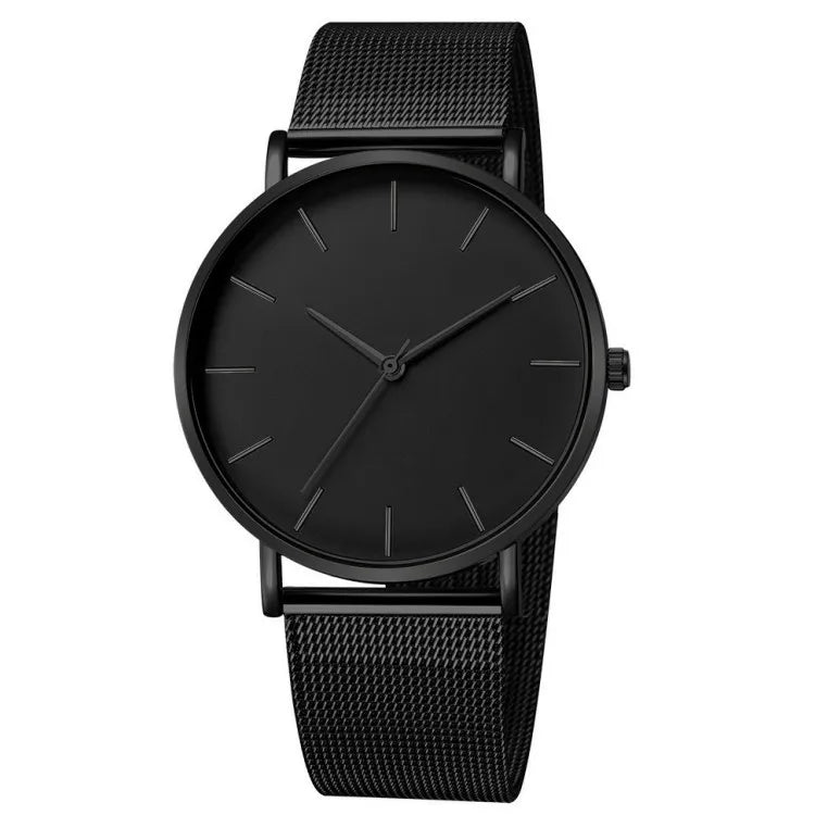 Ultra-Thin Mesh Strap Quartz Watch