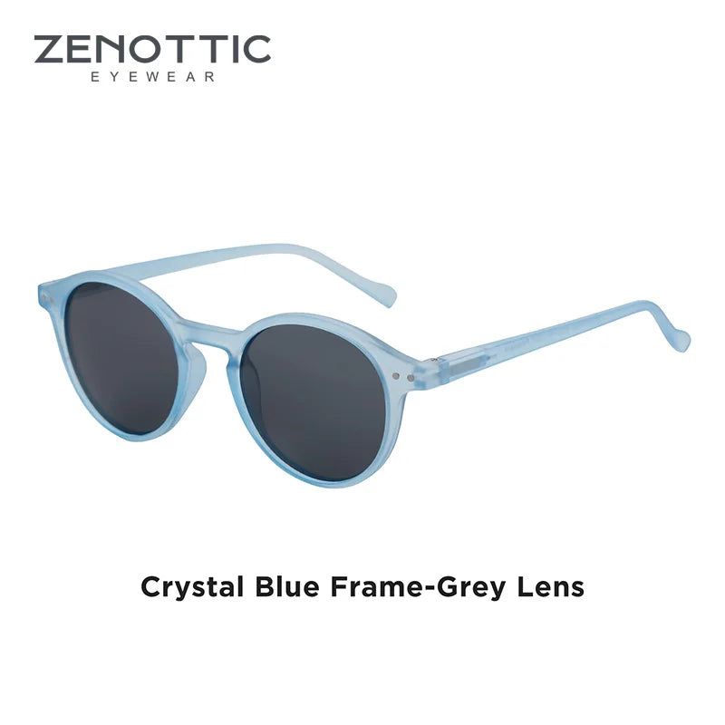 ZENOTTIC Retro Round Polarized Sunglasses – UV400 Protection