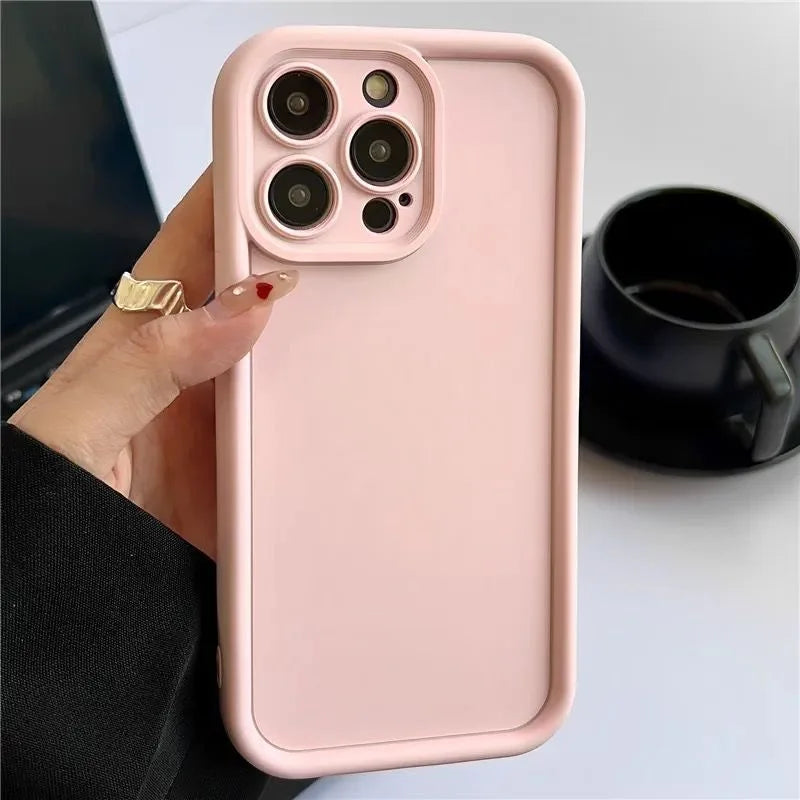 Matte Candy Colour TPU Case for iPhone 8–16 Series
