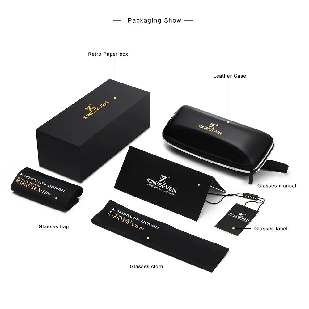 KINGSEVEN Men's Photochromic Polarised Sunglasses