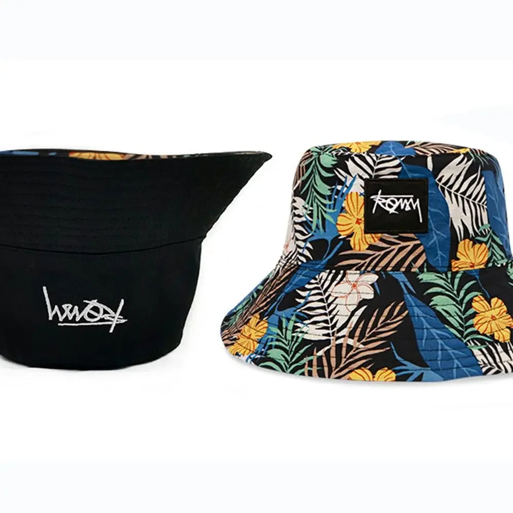 Unisex Two sided Bucket Hat – Graffiti & Tropical Print