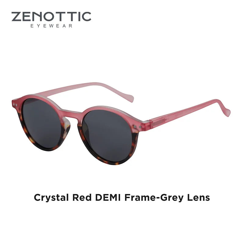 ZENOTTIC Retro Round Polarized Sunglasses – UV400 Protection