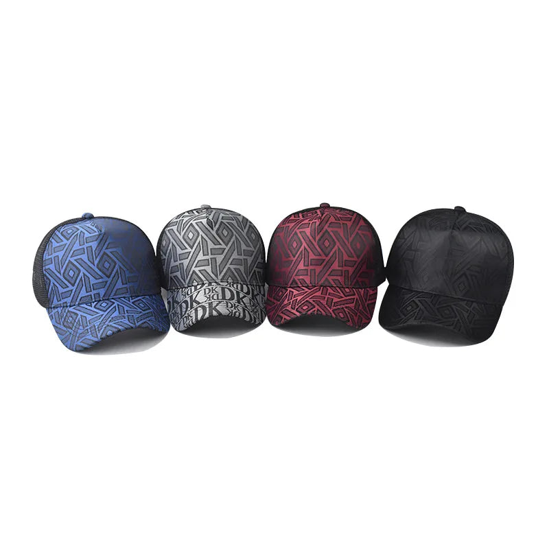 2025 UrbanEdge™ Plaid Mesh Baseball Cap – Unisex Summer Streetwear Essential