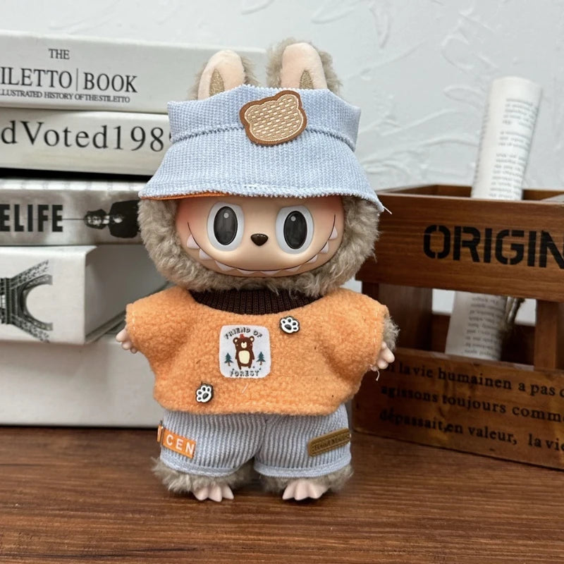 Labubu Capybara Cosplay Outfit – Plush Doll Clothes for 17cm