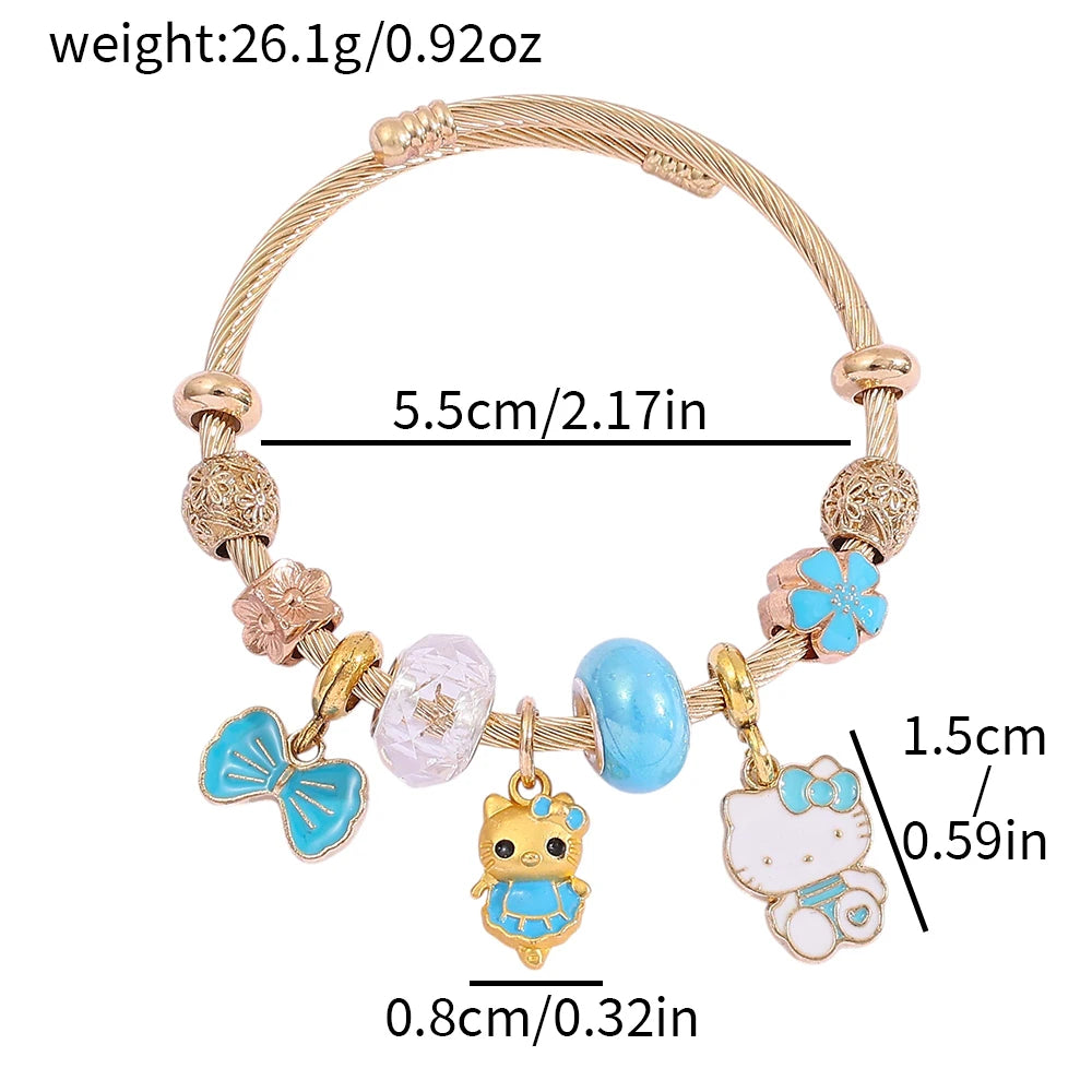 Sanrio Hello Kitty & Kuromi Charm Bracelet