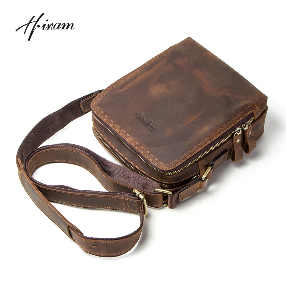 Genuine Leather Vintage Crossbody Bag