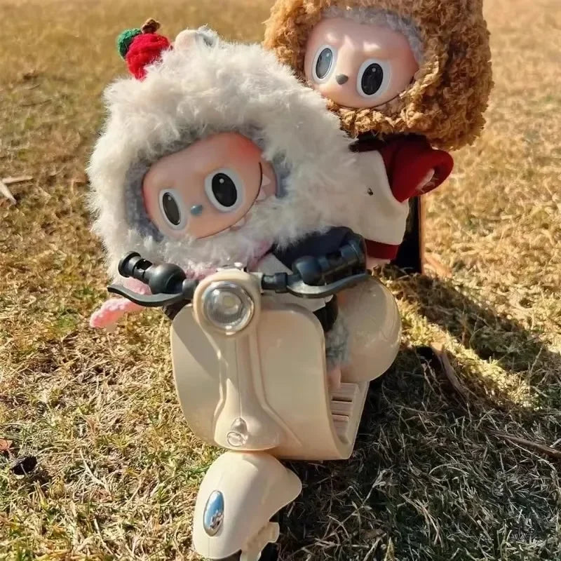 Mini Labubu – Retro Scooter Accessory (with LED & Music)