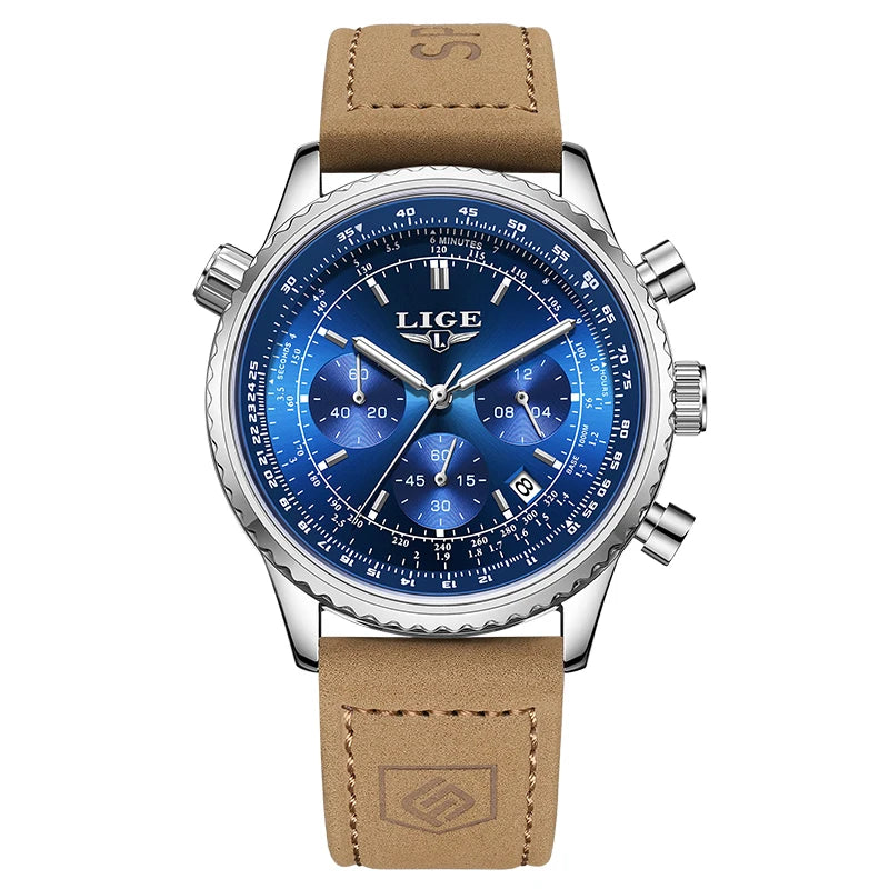LIGE Emerald Chronograph Watch