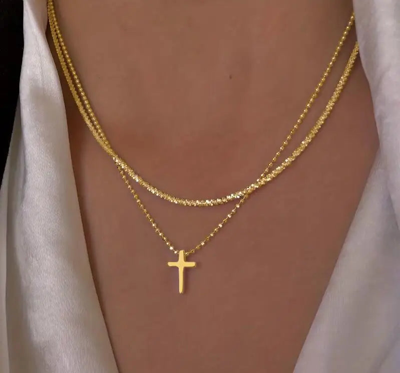 Minimalist Sparkling Silver Choker Necklace