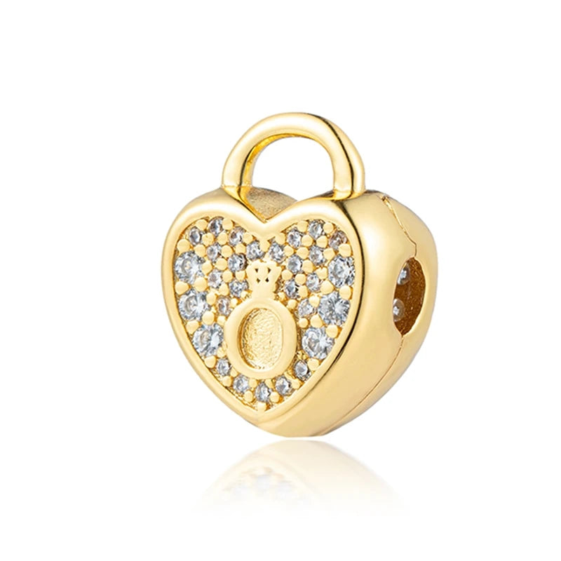 Gold-Plated Charm Collection– 925 Sterling Silver Compatible Beads for DIY Bracelets