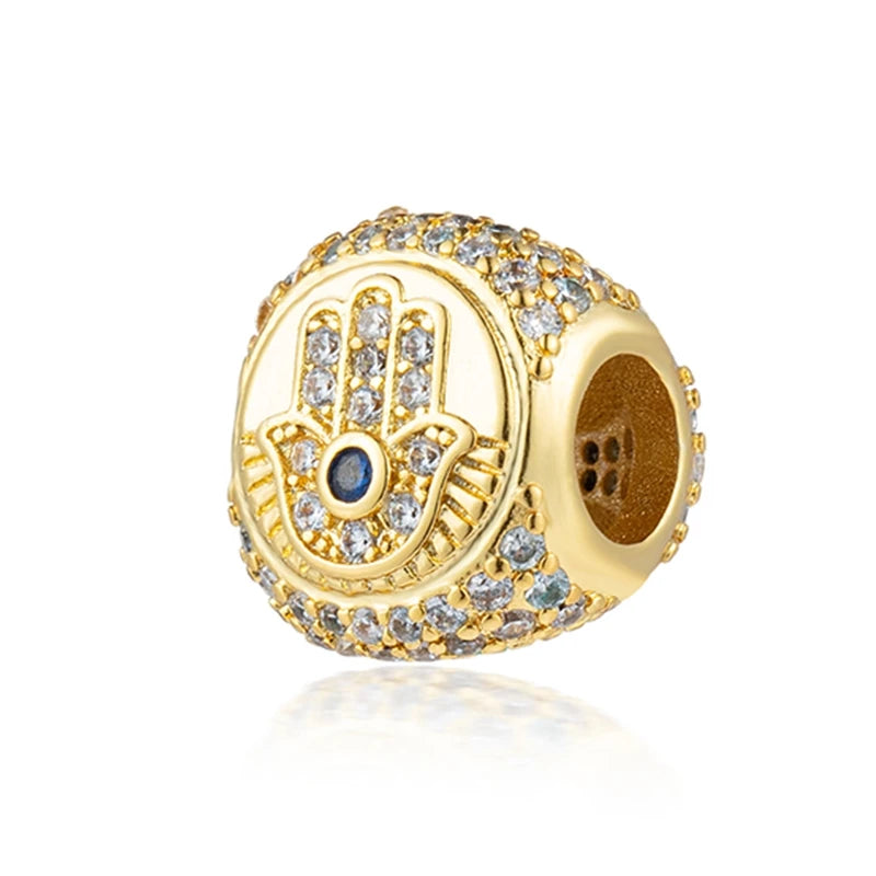 Gold-Plated Charm Collection– 925 Sterling Silver Compatible Beads for DIY Bracelets